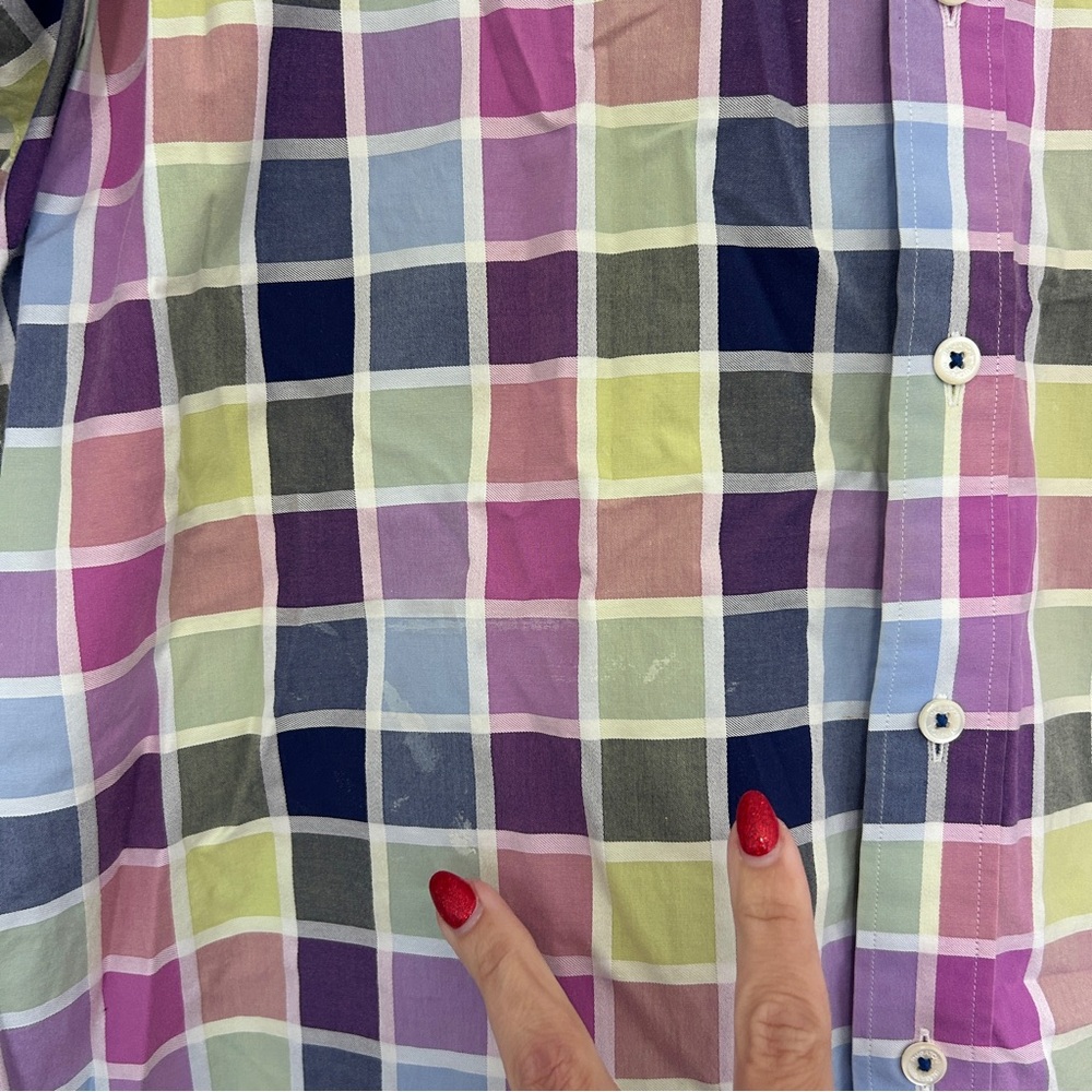 Bugatchi Colorful Checkered Men's Shirt - Picture 7 of 8